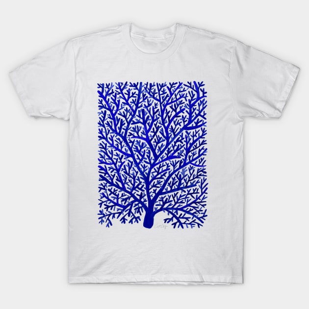 fan coral navy T-Shirt by CatCoq